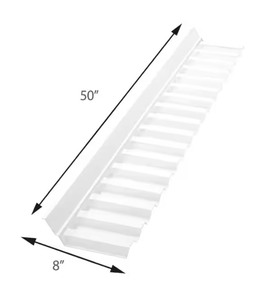 lot 53 image: Bundle of 5 Pieces 4 ft. Polycarbonate Wall Connector Flashing in Clear