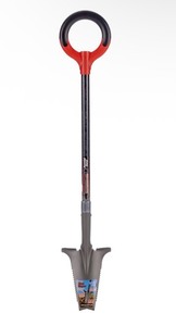 lot 33 image: Root Slayer 23311 Perennial Garden Shovel, Fiberglass Shaft, Red