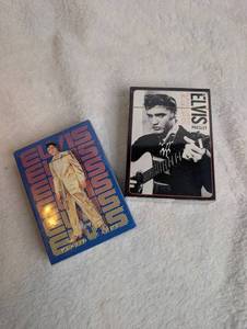 lot 1031 image: Elvis Presley 2-Piece Lot Playing Cards Deck &amp Trading Cards - Sealed