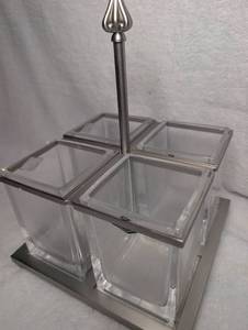 lot 2017 image: &nbspFine Lead Crystal Candle Holder