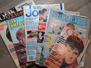 lot 3012 image: Lot of 6 Magazine Issues TV Guide, People, Working Woman, Elvis