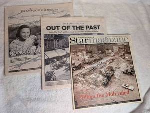 lot 3022 image: The Kansas City Star Magazine 3 Issues - April 27 2014, February 17 2002, January 30 2005