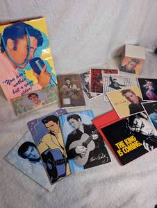 lot 5014 image: Elvis Presley Collectibles Lot Photographs Cards Albums Memorabilia
