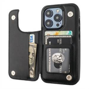lot 563 image: ONETOP for iPhone 15 Pro Wallet Case with Credit Card Holder,Black - Retail $17