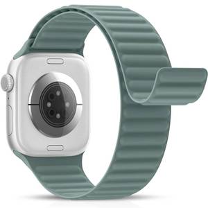 lot 574 image: Magnetic Silicone Sport Band for Apple Watch Bands 38mm 40mm 41mm 42mm - Retail $17