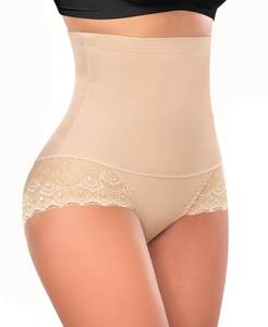 lot 654 image: Womens Shapewear Tummy Control Underwear High Waist Shaper Panites Girdle Slimming Briefs(Beige,X-Large) - Retail $19