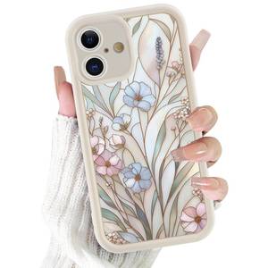 lot 671 image: FBHGLOA Cute Stained Glass Bloom Flower Phone Case for iPhone 17 6.3, Aesthetic Summer Boho Floral Design, Slim Shockproof Soft Silicone Full Camera Lens Protective Bumper Cover Funda for Women Girly - Retail $12