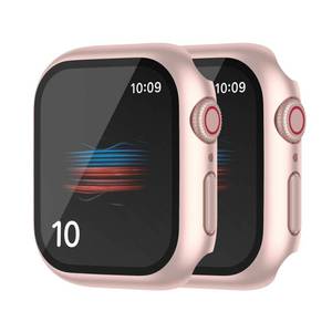 lot 683 image: HANKN 1 Pack Hard PC Case for Apple Watch Series 7 8 9 45mm, Rose Gold - Retail $8
