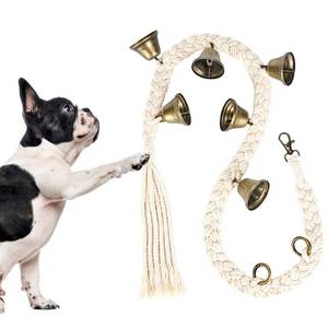 lot 685 image: KLOGTSIND Dog Bells to Go Outside, Cotton Handwoven Potty Training Bell - Retail $5