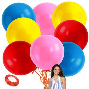 lot 691 image: RAINFLOW 36 Inch Latex Big Balloons - 8Pcs Giant Helium Balloons for Party - Retail $8