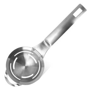 lot 731 image: Coftivslay Stainless Steel Egg Separator Egg Yolk White Filter for Raw Eggs, 6-Hole Egg Divider with Extended Handle, Hanging Hole Design, Kitchen Tool for Cooking & Baking, Dishwasher Safe - Retail $10