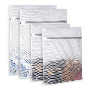 lot 739 image: Extra Large Honeycomb Mesh Laundry Bag125gsm Net Fabric Durable and Reusable Delicate Wash Bag,Travel Organization Bag for Lingerie,Clothes,Jeans,Bath Towel,Sock (Set of 4(2L2XL)) - Retail $13