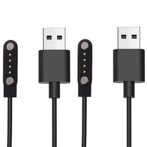 lot 766 image: Aliwisdom 2-Pack Smart Watch Universal Charger Magnetic, da fit Watch Accessories 60cm USB-A 4 Pin 7.62mm Magnetic Charging Cable Compatible with All 4-Pin 7.5mm - 8mm Pin-Pitch Smartwatch - Retail $10