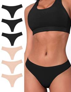 lot 768 image: BUBBLELIME Women Low Rise Thong Panties No Show SET17 XS - Retail $20