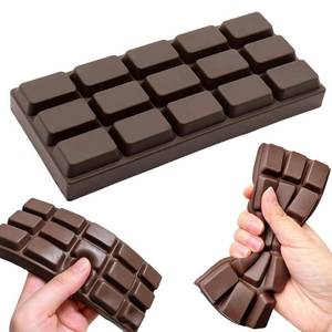 lot 790 image: Chocolate Squishy Toy, Squishies Slow Rising Stress Relief Fidget Toy, Soft Simulation Food Squishy for Kids Anxiety Relief Birthday Gifts Party Favors - Retail $9