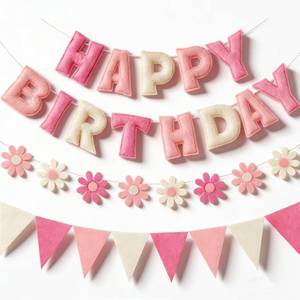 lot 797 image: YEOCU Happy Birthday Decorations, No DIY, Pre-Strung 3D Banner - Retail $22