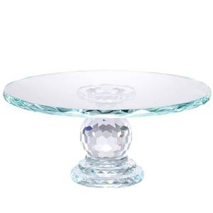 lot 809 image: Uten Crystal Glass Cake Stand, 11 Cake Display Stand Decorating Supplies - Retail $42