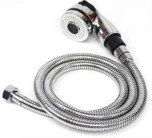lot 812 image: Shampoo Bowl Sprayer Hose Replacement, 14 Nut Professional Salon Sink Stainless Steel Hose for Sink Shampoo Bed & Barber Shop, Salon Sink Replacement Part for Shampoo Bowl - Retail $24