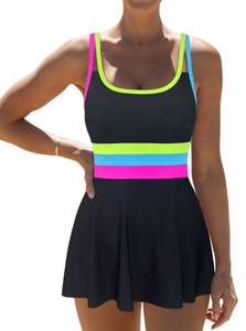 lot 831 image: popvil Women Swim Dress One Piece Swimsuit 2026 Tummy Control Bathing Suit Medium - Retail $40