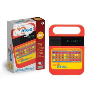 lot 843 image: Speak & Spell Educational Learning Toy, Spelling Games, 80s Retro Handheld - Retail $25