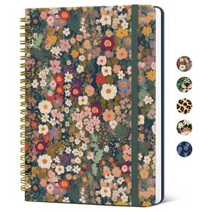 lot 878 image: Taja Pretty Spiral Journal for Women, Lined Hardcover Notebook, 6 x 8 - Retail $8