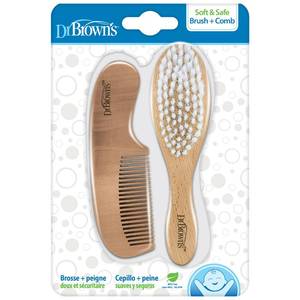 lot 887 image: Dr. Browns Soft and Safe Baby Brush  Comb - Retail $7
