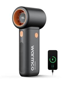 lot 919 image: Warmco 10000mAh Turbo Portable Handheld Fan - Retail $30