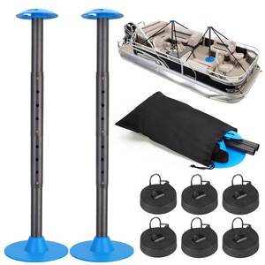 lot 931 image: Windproof Boat Cover Support Poles 18-57 with 8 Adjustable Heights 2 Pcs - Retail $40
