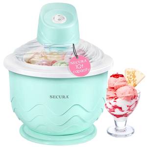 lot 935 image: PRE OWNED Secura Ice Cream Maker, DIY Visualization Electric for Gelato & Sorbet 1QT - Retail $31