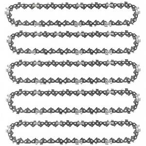 lot 966 image: 5-Pack 8-inch Chainsaw Chains 38 LP Pitch .043 Gauge 34 Drive Links, suitable for DeWalt Poulan Craftsman Remington and More - Retail $15