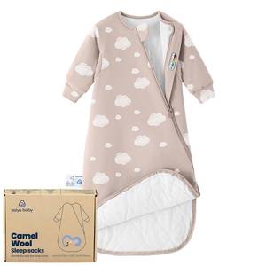lot 984 image: KaiyaBaby Organic Cotton Baby Sleep Sack, Long Sleeve 2.5 TOG, 6-18M - Retail $75