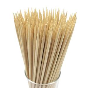 lot 1000 image: 14 Natural Bamboo Skewers Sticks for BBQ��Kabob��Grilling��Barbecue��Kitchen��Roasting��Marshmallows��Plant Stakes��Crafting.�4mm, More Size Choices 6810121630(100 PCS) - Retail $0