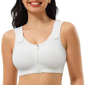 lot 1004 image: CYDREAM Zip Front Closure Wireless Bras for Women Post Surgery Compression 3XL - Retail $25