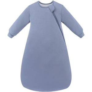 lot 1006 image: PurComfy Bamboo Viscose Long Sleeve Sleep Sack, 1.0 TOG, 3-6 Month, Whale - Retail $40