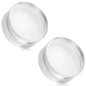 lot 1012 image: Uqnwbdq 30mm Clear Acrylic Ear Gauges Plugs Tunnels for Ears Platic Gauges Earrings Ear Tunnel Plug Double Flare Gauges Size 30 mm Piercing Jewelry Stretching Kit Women Men 1 316 inch - Retail $14