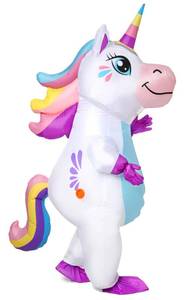 lot 1013 image: Gootus Inflatable Unicorn Costume for Adult, Funny Halloween Costumes - Retail $46