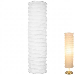 lot 1030 image: NUOBESTY Lamp Shade, 1pc Standing Floor Lamp Shades Foldable Paper Floor Lampshade Replacement Making Light Soft for Home, Bedroom Light Accessory - Retail $14