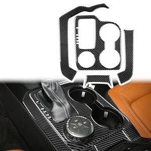 lot 1056 image: SUNJIK Gear Shift Panel Cover Trim for Ford Bronco 2021-2026(Black,4pcs) - Retail $39