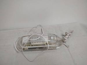lot 12 image: Vintage clear Corded Telephone with Numeric Keypad and Handset