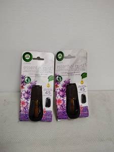 lot 18 image: Air Wick Essential Mist Lavender & Almond Blossom Fragrance Refill 0.67 fl oz (Lot of 2)