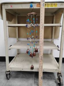 lot 26 image: Wind Chime with Blue Beads and Metal Bells