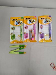 lot 28 image: BIC Kids Pen and Pencil Set Bundle, 3 Packages with Loose Pens