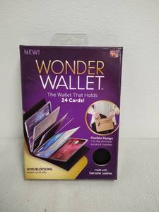 lot 55 image: Wonder Wallet Card Holder 24 Cards RFID Blocking Black