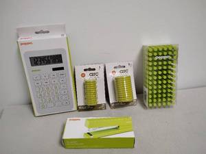 lot 86 image: Poppin Office Supply Lot Calculator Stapler Arc Discs