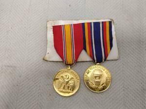 lot 145 image: War on Terrorism Service Medal with Ribbon Bar, Lot of 2