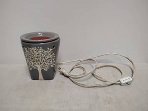 lot 166 image: Wax Warmer Ceramic Tree Design with Power Cord 25W