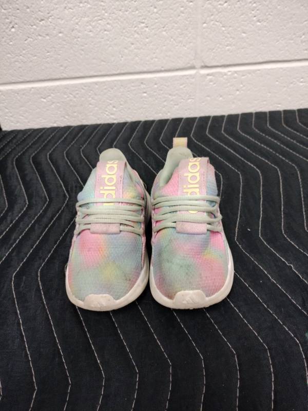 lot 25601 image: Adidas Pastel Tie-Dye Infant Toddler Shoes Size 6K