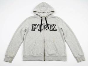 lot 4601 image: PINK Victorias Secret Zip Hoodie Sweatshirt L