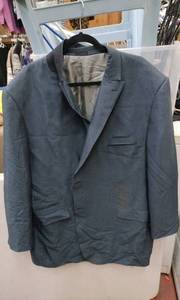 lot 4637 image: Stacy Adams Gold Blue Pinstripe Blazer