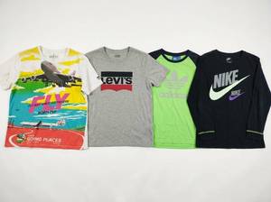lot 4641 image: Clothing Lot Nike, Levis, Adidas, Born Fly Tees